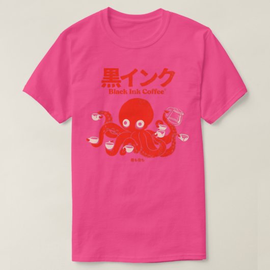 Black Ink-Kaffee T-Shirt (Design vorne)