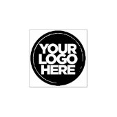 BLACK INK PAD + Berufliches Firmenlogo Gummistempel (Prägung)