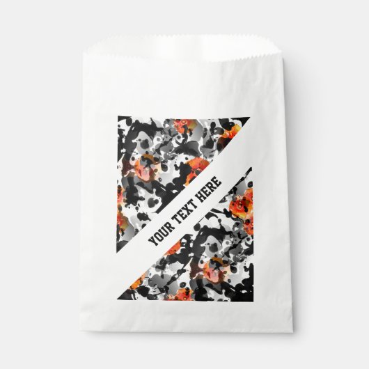 BLACK INK & POPPIES Muster + Ihr Backgr. Ideen Geschenktütchen (Vorderseite)