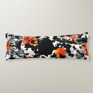BLACK INK & POPPIES Muster + Ihr Backgr. Ideen Seitenschläferkissen