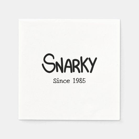 Black Ink Snarky Spaß Serviette (Vorderseite)