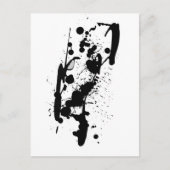 Black Ink Splash Postkarte (Vorderseite)