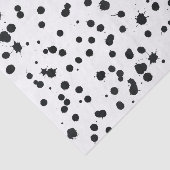 Black Ink Splatter Seidenpapier (Ausschnitt)