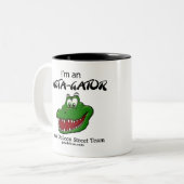 Black Interior Coffee Tasse mit Street Team Logo (Vorderseite Links)