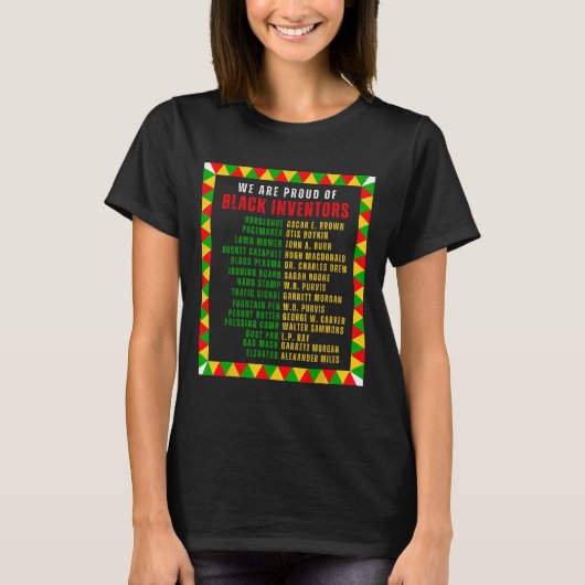 Black Inventars Proud Black History Month Roots Fu T-Shirt (Vorderseite)
