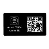 Black Inventory QR | Custom Product Business Code (Vorne)