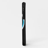 Black iPhone Case für Tennisspieler (Hinten/Links)