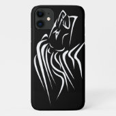 Black iPhone Case mit Running Lion - Ihre Farben (Rückseite)