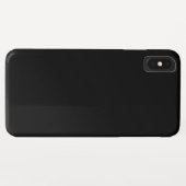 Black iPhone XS Max Case (Rückseite (Horizontal))