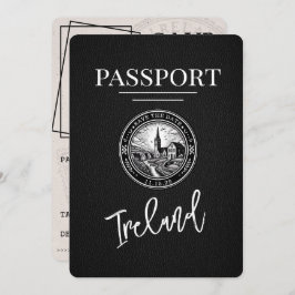 Black Ireland Passport Save the Date
