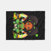 Black Irish Afro Black Girl African American St Pa Fleecedecke (Vorderseite (Horizontal))