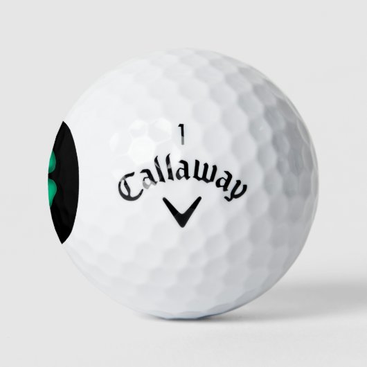 Black Irish Callaway Warbird Golfbälle 3 Pers. (Logo)