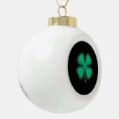 Black Irish Christmas Ball Keramik Kugel-Ornament (Links)