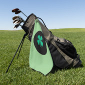 Black Irish Circle Golf Handtuch (Gras)