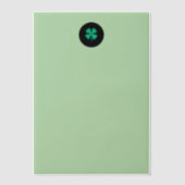 Black Irish Circle Green Vellum Papers Pergament Einladungen (Vorderseite)