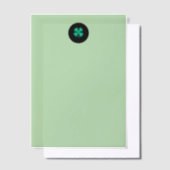 Black Irish Circle Green Vellum Papers Pergament Einladungen (Versetzt)