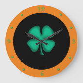 Black Irish Circle Wanduhr (Vorderseite)