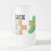 Black Irish Drinkteam Mattglas Bierglas (Vorderseite Links)