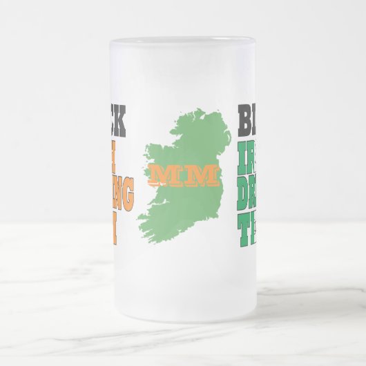 Black Irish Drinkteam Mattglas Bierglas (Mittel)