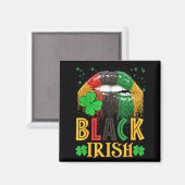Black Irish Dripng Lips African American St Patric Magnet (Vorderseite/Rückseite)