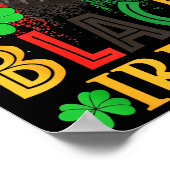 Black Irish Dripng Lips African American St Patric Poster (Ecke)