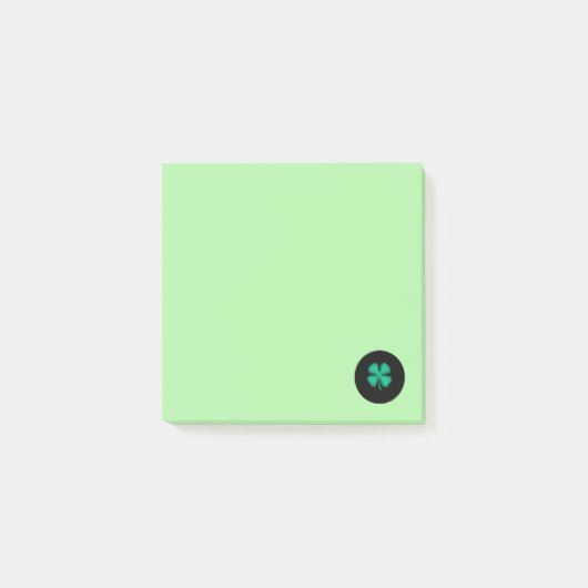 Black Irish Green Note Pads Post-it Klebezettel (Vorderseite)