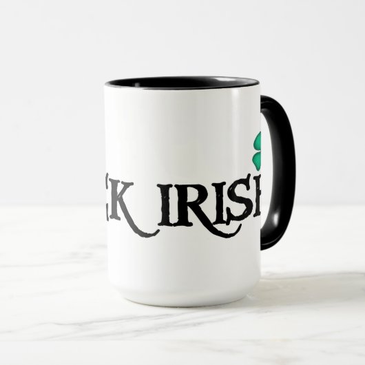 Black Irish Large Combo Tasse (VorderseiteRechts)