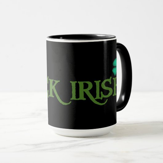 Black Irish Large Combo Tasse (VorderseiteRechts)