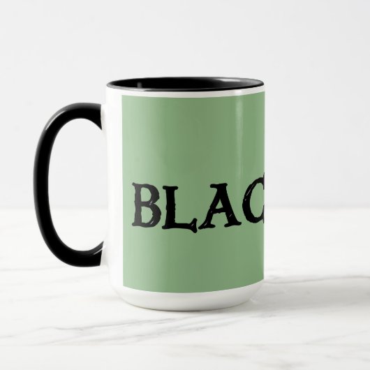 Black Irish Large Green Combo Tasse (Links)