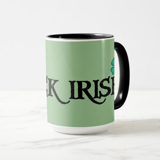 Black Irish Large Green Combo Tasse (VorderseiteRechts)