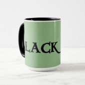 Black Irish Large Green Combo Tasse (Vorderseite Links)