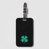 Black Irish luggage tag Gepäckanhänger (Vorderseite Vertikal)