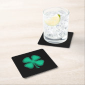 Black Irish Paper Drink Coaster Rechteckiger Pappuntersetzer (Vor Ort)