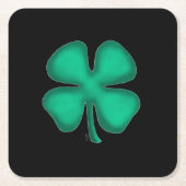 Black Irish Paper Drink Coaster Rechteckiger Pappuntersetzer (Vorderseite)