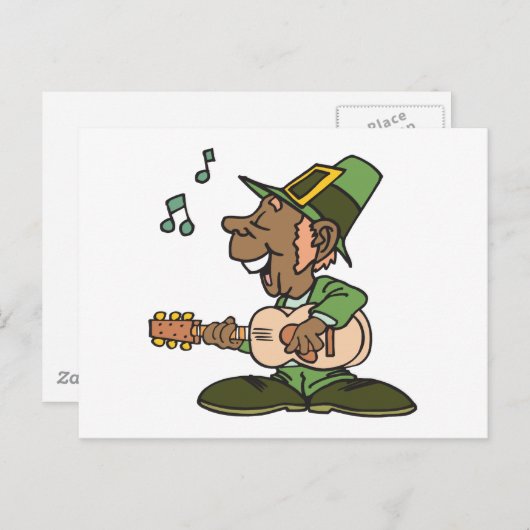 Black Irish Pride Postkarte (Vorne/Hinten)