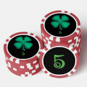 Black Irish Red 5 Strip Poker Chip (Stapel)