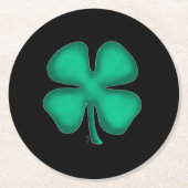 Black Irish Round Paper Drink Coaster Runder Pappuntersetzer (Vorderseite)