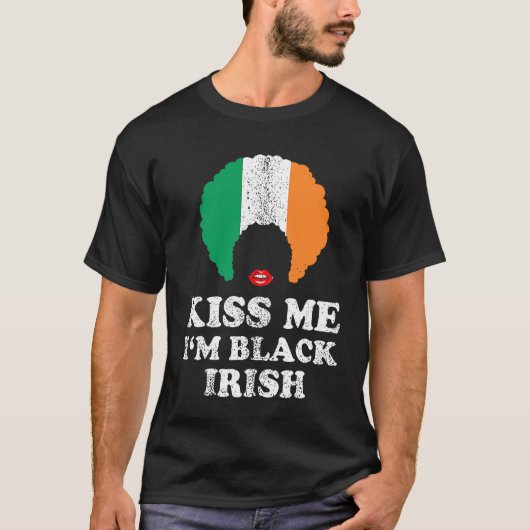 Black Irish Shamrock Lucky St Patricks Day Women T-Shirt (Vorderseite)
