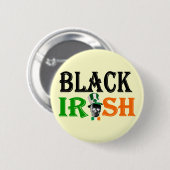 Black Irish St Patrick's Day Button (Vorne & Hinten)