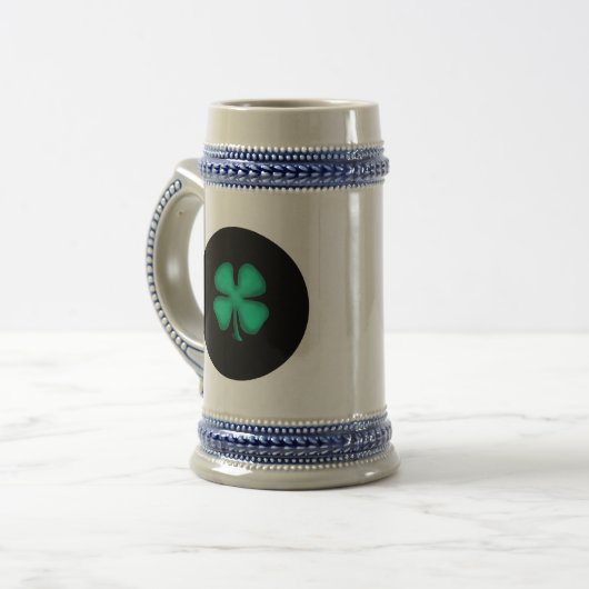 Black Irish stein Bierglas (Vorderseite Links)