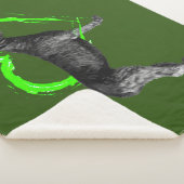 Black Irish Wolfhound Green Heart Sherpadecke (3/4)