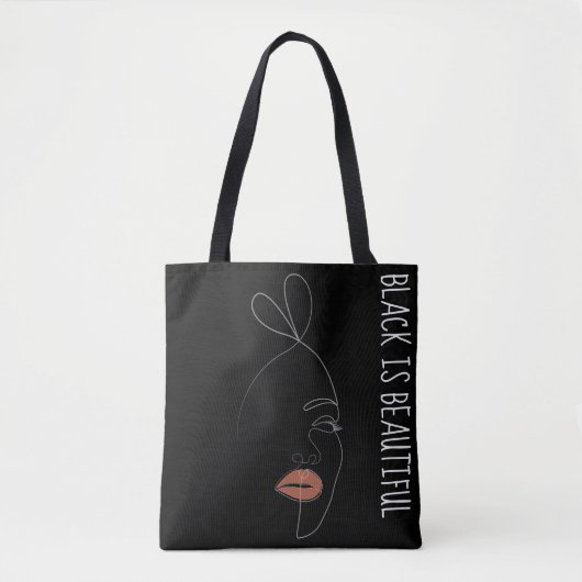 Black ist ein schöner Single Kunstmuseum Tasche (Vorderseite)