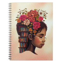 Black ist ein schönes Buch-Lover-Notebook