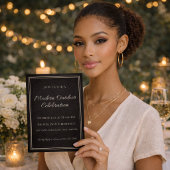 Black Ivory Abend Chic Einladung