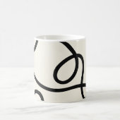 Black Ivory Loop Line Abstract Kaffeetasse (Mittel)