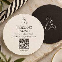 Black Ivory Monogram Website-Einlegekarte