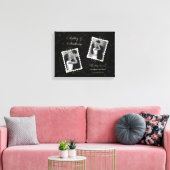 Black Ivory Wedding Foto Wrapped Canvas Print Leinwanddruck (Insitu (Wohnzimmer))