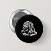 Black Jacob Fatu Wolf Button (Vorne & Hinten)