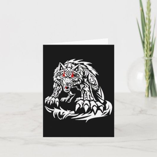 Black Jacob Fatu Wolf Karte (Vorderseite)