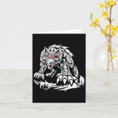 Black Jacob Fatu Wolf Karte (Gelbe Blume)